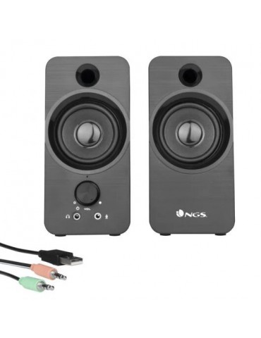 NGS SB350 Altavoces Multimedia 2.0 Negros