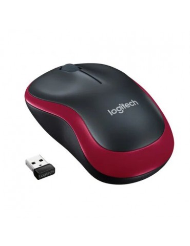 Logitech M185 Ratón Inalámbrico 1000DPI Rojo