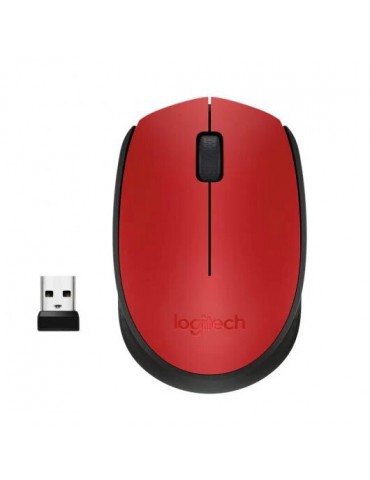 Logitech M171 Ratón Inalámbrico Rojo