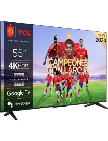 TCL 55P655 - Smart TV 55" 4K UHD HDR, Google TV, Dolby Audio